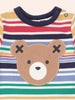 Huxbaby Rainbow Stripe Huxbear Multi Romper