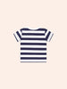 Huxbaby Furry Huxbear Stripe Navy/Almond Milk Tee