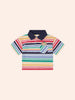 Huxbaby Moto Hux Rainbow Stripe Multi Polo