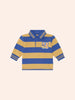 Huxbaby Collegiate Hux Stripe Cobalt/Sunshine Polo