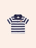 Huxbaby Peekaboo Varsity Hux Navy/Almond Milk Polo