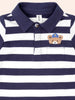 Huxbaby Peekaboo Varsity Hux Navy/Almond Milk Polo