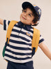 Huxbaby Peekaboo Varsity Hux Navy/Almond Milk Polo