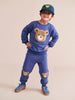 Huxbaby Furry Huxbear Cobalt Sweatset