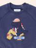 Huxbaby Tradie Dino Washed Navy Sweatshirt
