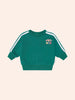 Huxbaby Racer Stripe Emerald Sweatshirt