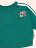 Huxbaby Racer Stripe Emerald Sweatshirt