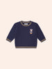 Huxbaby Baller Hux Tipped Ember Multi Navy Pullover