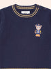 Huxbaby Baller Hux Tipped Ember Multi Navy Pullover