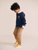 Huxbaby Baller Hux Tipped Ember Multi Navy Pullover