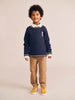 Huxbaby Baller Hux Tipped Ember Multi Navy Pullover