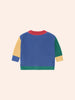 Huxbaby Colour Block Varsity Hux Blue Multi Cardigan
