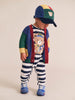 Huxbaby Colour Block Varsity Hux Blue Multi Cardigan