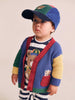 Huxbaby Colour Block Varsity Hux Blue Multi Cardigan