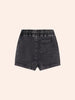 Huxbaby Black Knit Denim Gusset Denim Black Short
