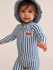 Huxbaby Beach Hux Stripe Cobalt/Sunburst Rashguard *FINAL SALE