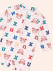Huxbaby Varsity Letter Ecru Multi Rushguard *FINAL SALE*