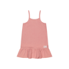 Retrokid Hollis Denim Strap Ruffle Pink Dress