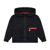 Rooie and Friends Black Hooded Technical Jacket