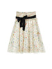 Philosophy Floral Print Off White Midi Skirt With Belt