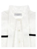 Philosophy Sleeveless Eyelet White Dress With Tie Neck