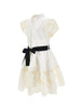 Philosophy Button Down Off White Dress With Embroidery