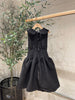 Venera Arapu Black Shadow Flow Dress.