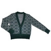 Luis Embossed Green Clarence Cardigan