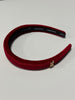 Limited Edition Velvet Logo Red Headband FINAL SALE