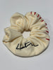 Limited Edition Yarn Stitch Designed Cream Scrunchy FINAL SALE