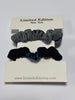 Limited Edition Stitched Scrunchies Mini Pack-Grey FINAL SALE