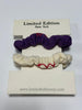 Limited Edition Stitched Mini Scrunchies 2 Pack-Purple FINAL SALE