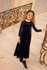 Little Parni Velour Black Maxi Jumper K541