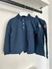 Colmar Blue Long sleeve Solid Polo 3588- NO TRIM AT COLLAR