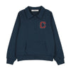 Coco Blanc Blue Zipper Sweatshirt