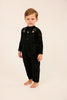Little Parni Mockneck Black Onesie K713