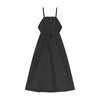 Retrokid Thin Strap Maxi  Sundress Black