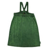 Piupiuchick Washed green denim Knee-length dress w/ straps