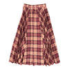 Christina Rohde Pink/Bordeaux Plaid Skirt No. 2226 122