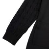 Mann Black Cable Sleeve Blazer