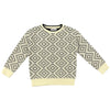 Luis Geometric Cream w/ Black Windsor Sweater