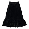 Petite Amalie Black Velvet Pleated Skirt MIDI 3098