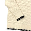 Luis V-neck weave Cream/Black Kensington Sweater