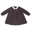 Little Parni Collar Taffeta Plum Dress K453