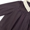 Little Parni Collar Taffeta Plum Dress K453