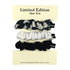 Limited Edition Argyle Printed Mini Black/White Scrunchies FINAL SALE