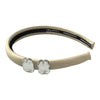 Limited Edition Satin jeweled Cream Headband FINAL SALE