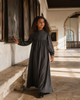 Retrokid Isla Maxi Soft Sweater Heather Gray Dress.