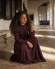 Retrokid Isla Maxi Soft Sweater Burgundy Dress.