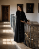 Retrokid Isla Maxi Velvet Ribbed Black Dress.